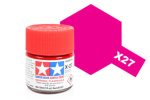 Acrylic Mini X-27 Clear Red