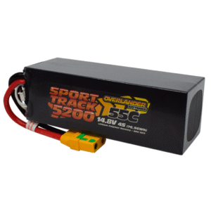 Overlander 5200mAh 14.8V 4S 55C Hard Case Sport Track LiPo Battery SKU3611 (EC5 Plug For PD Racing)