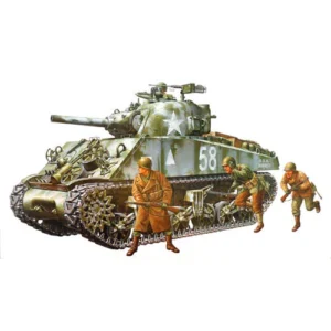 Tamiya M4A3 Sherman Tank w 105mm Howitzer 1:35 Military 35251